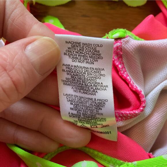 Wippette Pink Pinneaple Swimsuit, Size 12M - Picture 6 of 6